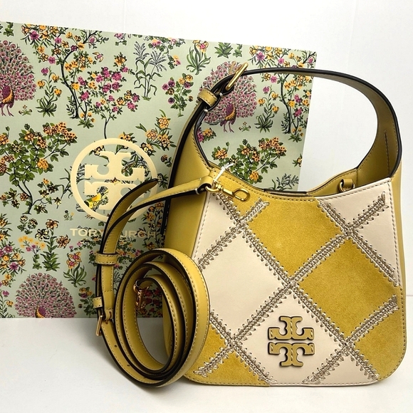 NWT~ Tory Burch Thea Patchwork Bucket Bag Small - Picture 2 of 12